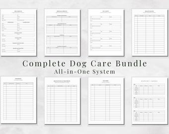 Dog Care Bundle (Editable Canva Template & PDF Download)