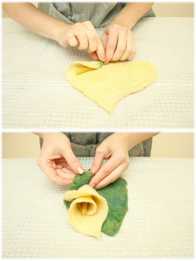 Felted Flower Brooch DIY Kit No.7 / White Queen Etsy