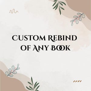 Reencuadernación personalizada de cualquier libro