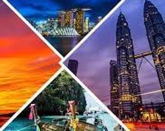 Singapore, Malaysia, Thailand Roaming Data Travel eSIM Affordable Prepaid On-the-Go (More Options Available)