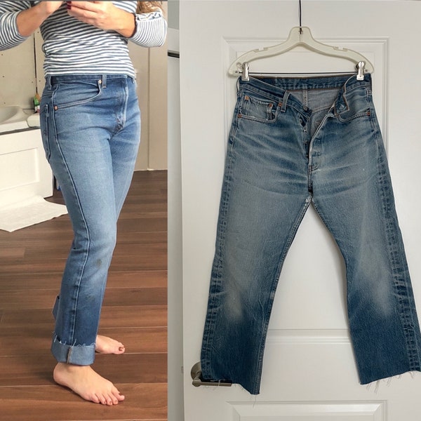 Used Levis Jeans, Vintage Levis 501, Button Fly Jeans, Levis Jeans, Boyfriend Jeans, Straight Leg Jeans, MoM Jeans, Levis Jeans Women,