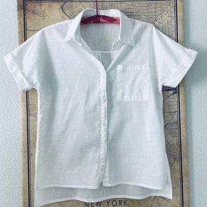 Linen Blouse For Women, White Button Up Shirt, White Linen Blouse, Linen Shirt, White Summer Blouse, Linen Button Up, Minimalist Shirt