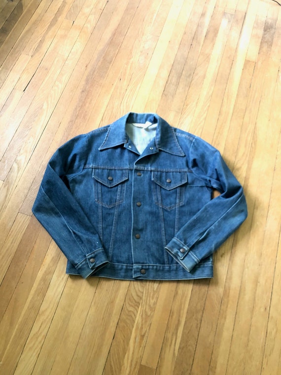 Vintage 60s 70s Blue Denim Jean Jacket