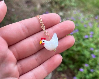 Chicken Charm Necklace