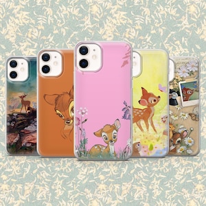 Bambi Phone Case Classic Disney Forest Cover for iPhone 16, 15, 14, 13, 12, Samsung S25, S24Fe, S23, S22, A16, A56, A55, Pixel 9Pro, 8A, 7
