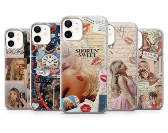 Sabrina Carpenter Phone Case Singer Music Cover for iPhone 17, 16, 15, 14, 13, Samsung S25, S24Fe, S23, S22, A16, A56, A55, Pixel 10Pro, 9