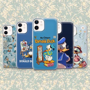 Donald Duck Phone Case Vintage Cartoon Cover for iPhone 16, 15, 14, 13, 12, Samsung S25, S24Fe, S23, S22, A16, A56, A55, Pixel 9Pro, 8, 7