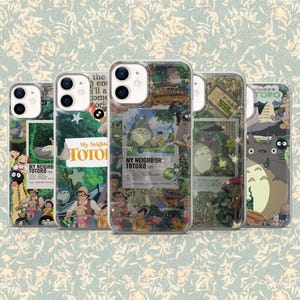 Totoro Phone Case Studio Ghibli Cute Cover for iPhone 16, 15, 14, 13, 12, Samsung S25, S24Fe, S23, S22, A16, A56, A55, Pixel 9Pro , 8A, 7