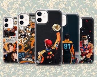 Oscar Piastri Phone Case Formula 1 Papaya Cover for iPhone 17, 16, 15, 14, 13, Samsung S25, S24Fe, S23, S22, A16, A56, A55, Pixel 10, 9, 8