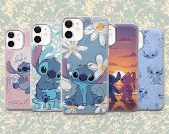 Lilo and Stich Phone Case Disney Alien Cover for iPhone 17, 16, 15, 14, 13, Samsung S25, S24Fe, S23, S22, A16, A56, A55, Pixel 10Pro, 9,7