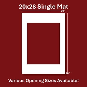 Single Matboard - 20&quot; x 28&quot; (Decorative Series)