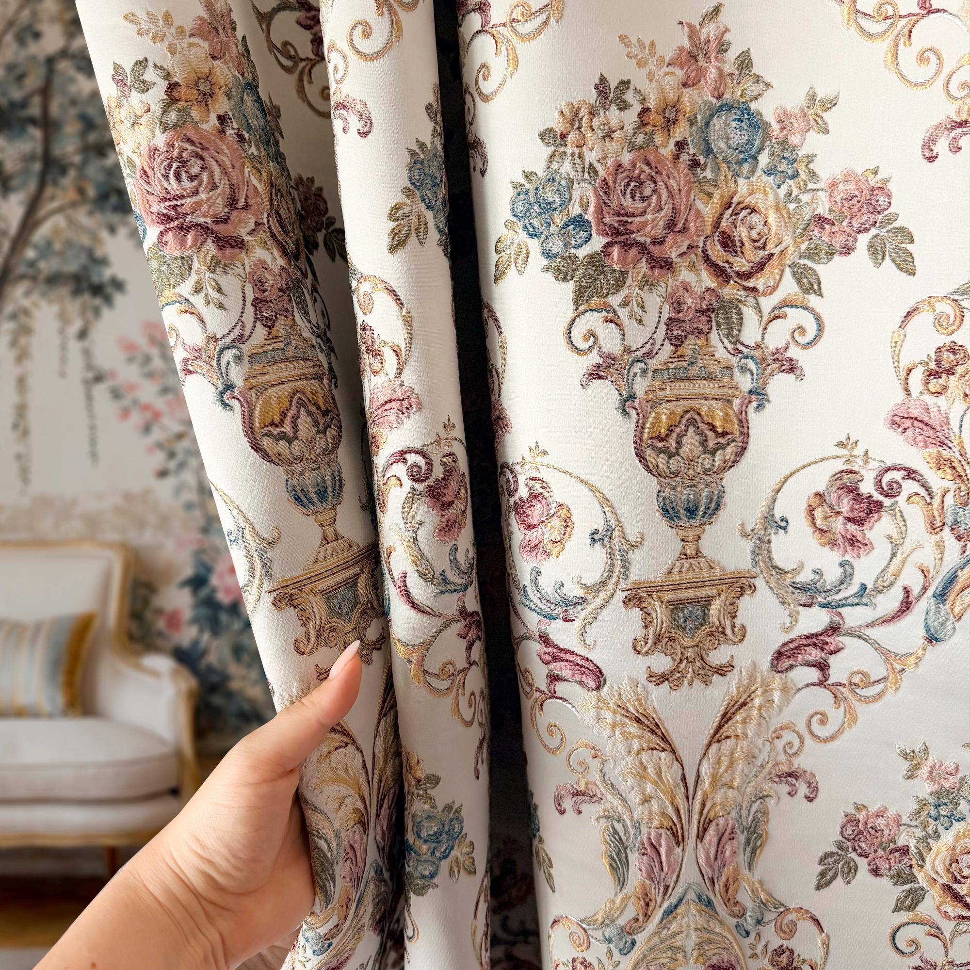 Antique French Fabric Curtains - Etsy