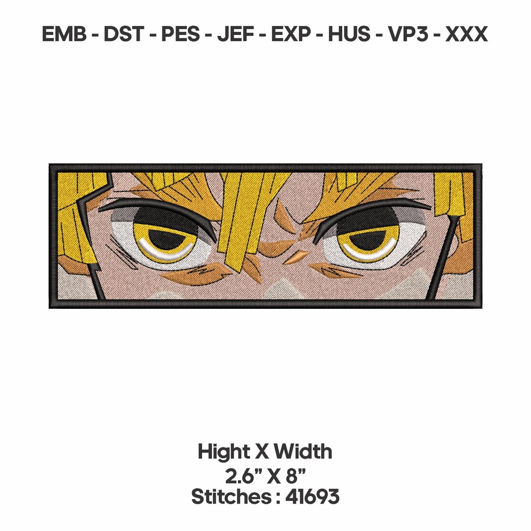 Anime Embroidery Design Chibi Patch – Kawaii Manga Embroidery File ...