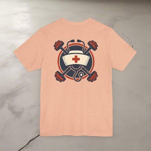 Fitness Nurse Crest Unisex Gym T-Shirt