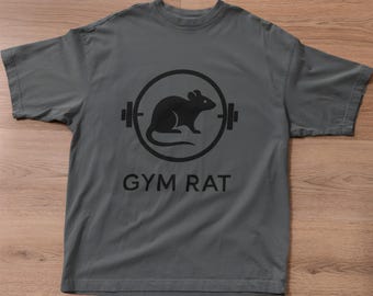 Gym Rat Emblem Shirt - Lustiges Training T-Shirt, Geschenk für Ihn