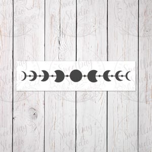 Moon Phase Decal | It&#39;s Just a Phase | Moon Vinyl Decal | Moon