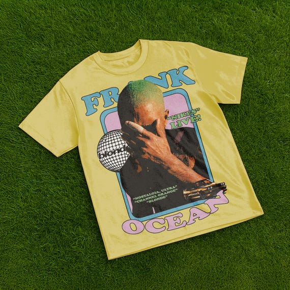 Frank Ocean Collage Tee, Nostalgia, Ultra, Channel Orange, Blonde