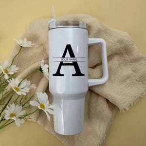 40 Oz Personalized Stainless Steel Tumbler With A Custom Name Of Your Choosing