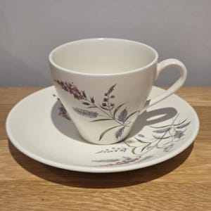 A lovely J & G Meakin Romany Pattern Tea Cup and Saucer, a mid-century design classic.