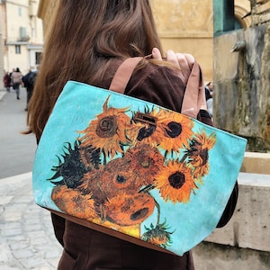 Van Gogh Handtasche, Gobelin Tasche, Sonnenblumen Schultertasche, Gobelin Hobo Tasche, Museum Geschenk, Vincent Van Gogh Liebhaber Geschenk, Geschenk für Sie