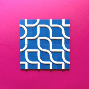 3D-utskrivna geometriska mönsterplattor | Tessellation Art kylskåpsmagneter (set med 16 delar)