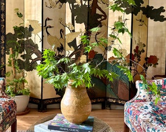 Hedgerow Vessel I | Handmade Sculptural Stoneware Vase in Abbey Stone | One-of-a-Kind Ceramic Art