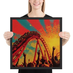 Sunset Thrill Loop – Pop Art Achterbahn mit Retro-Charme