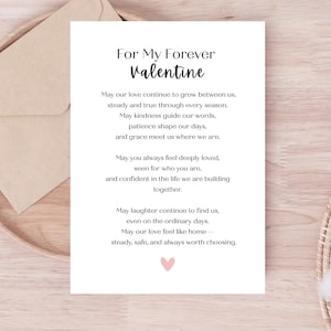 Valentine Blessing Card for Husband Printable | Christian Valentine for Him | Valentine's Card for Husband