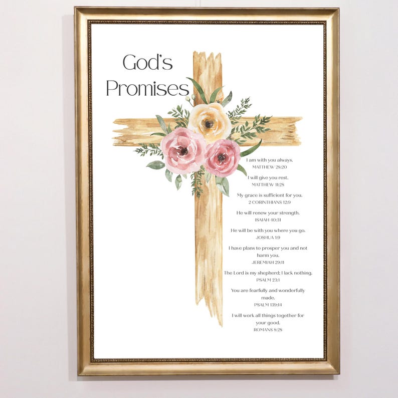 God's Promises Printable Wall Art | Promises of God Printable ...