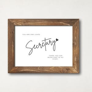 Secretary Appreciation School Secretary Retirment Gift School Secretary Thank You Gift Office Staff Appreciation Administrative Assistant