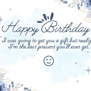 Carte d'anniversaire drôle | Motif floral imprimable | Téléchargement instantané | Cadeau meilleur ami | Carte d'anniversaire pour un ami | Carte d'anniversaire pour partenaire