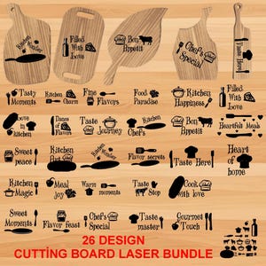 Cutting Board Engraving Files – 25 Kitchen Designs