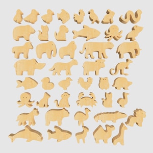 Laser-cut animal toys for kids - SVG files for educational play