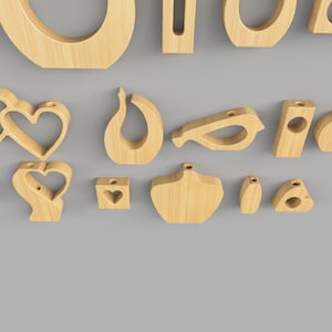 Test tube compatible wooden vase design - SVG file for fresh blooms