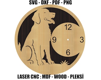 Wandklok met hondendesign