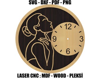 Elegante wandklok voor dames | Moderne decoratie