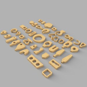 Test tube compatible wooden vase design - SVG file for fresh blooms