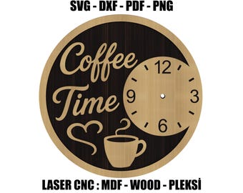 Koffietijd Keuken Wandklok Ontwerp