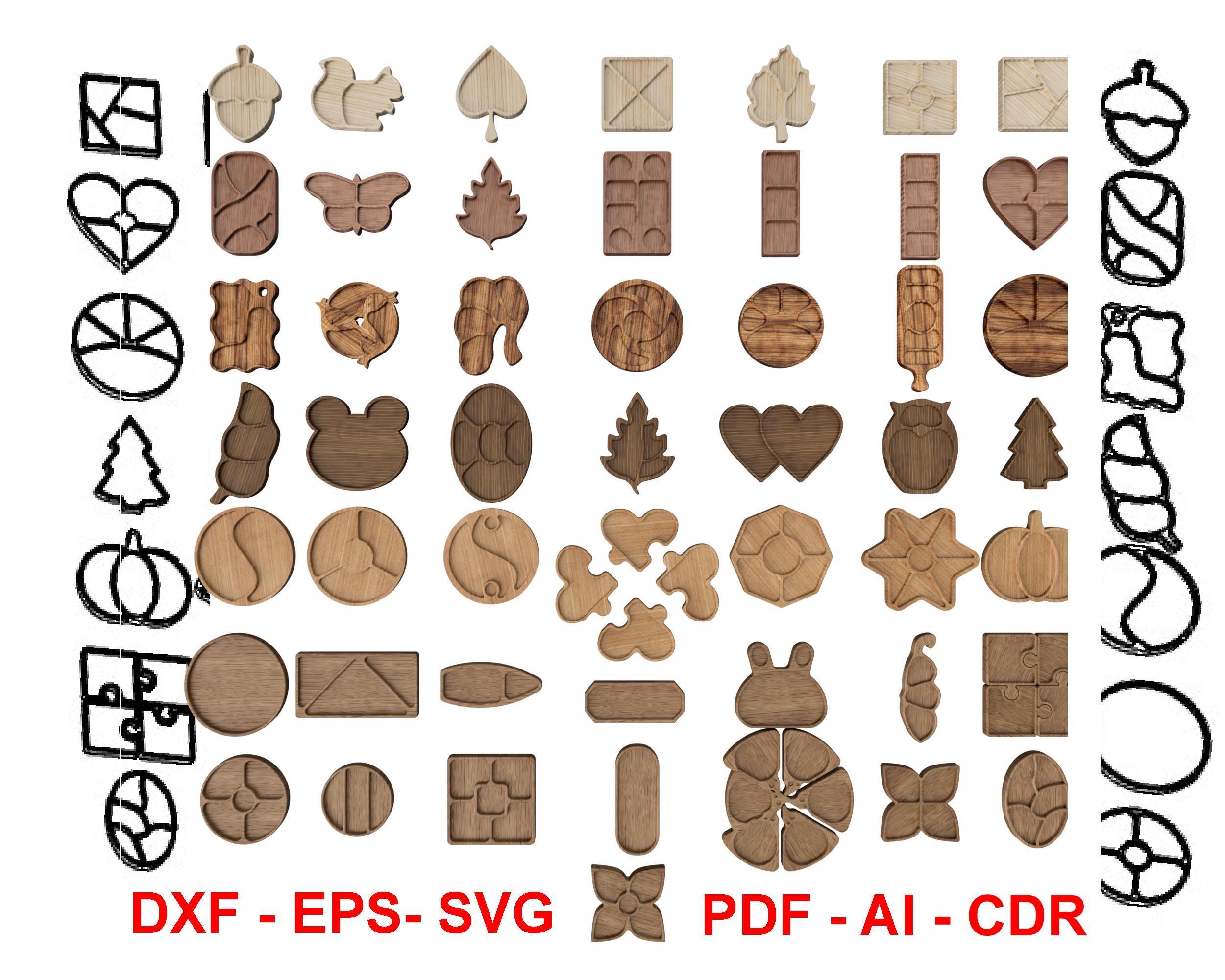 3pcs 6mm 1/4 Schaft Fräser 1/2 3/4 1-1/8 Durchmesser Schüssel Tablett Vorlage Fräser Holz Schneidwerkzeug Holzbearbeitung Fräser-3 Stück 6mm Schaft