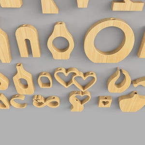 Test tube compatible wooden vase design - SVG file for fresh blooms
