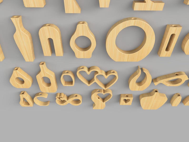 Test tube compatible wooden vase design - SVG file for fresh blooms