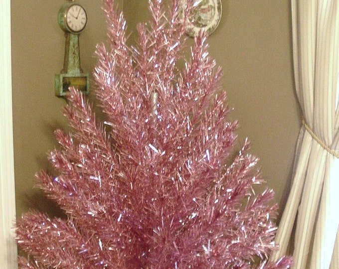 Vintage Pink Christmas Tree 