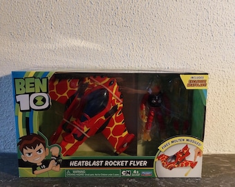 Ben 10 Figure - Heatblast Rocket Flyer Playmates Toys Alitekstore
