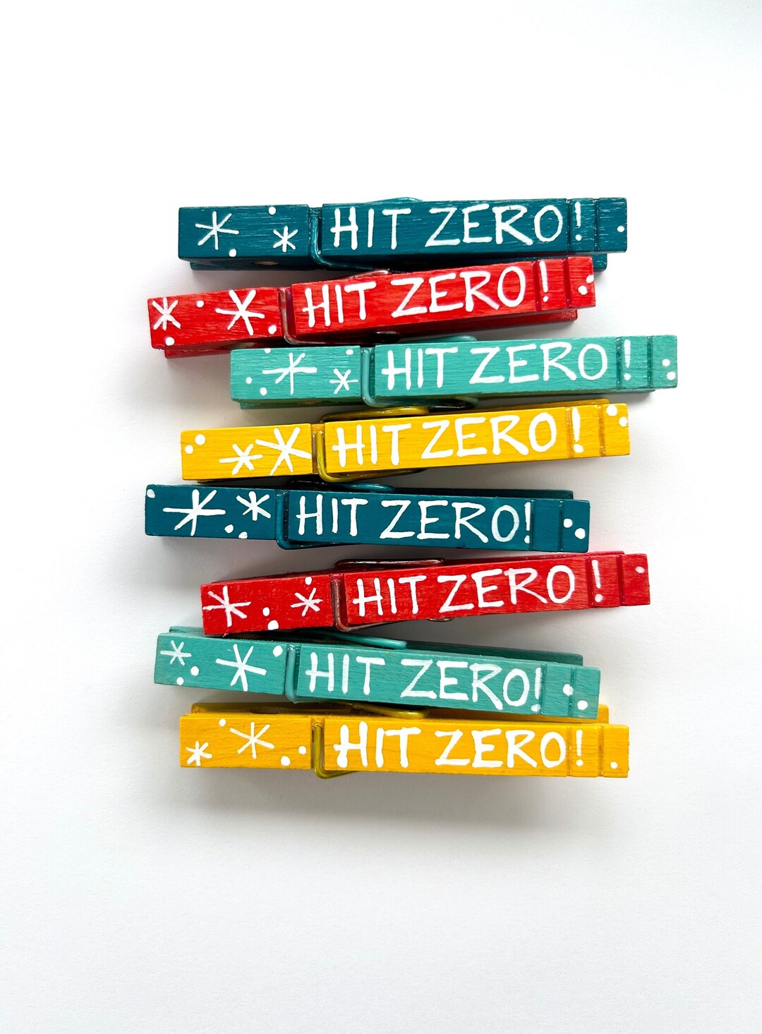 Cheerleading Clothespins Painted Clothespin Cheer Pins Cheer Competition Hit Zero Good