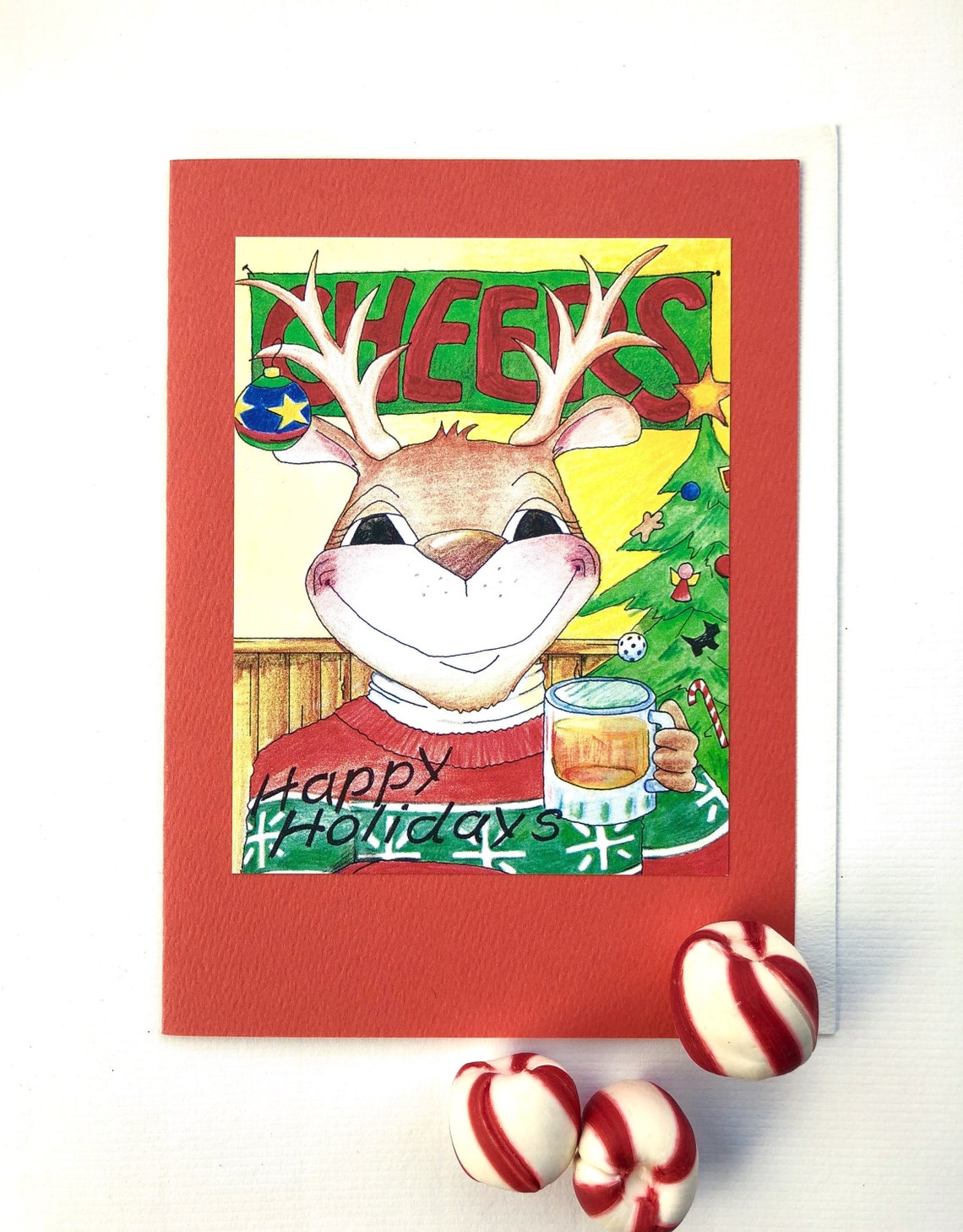 Cheers Christmas Card 