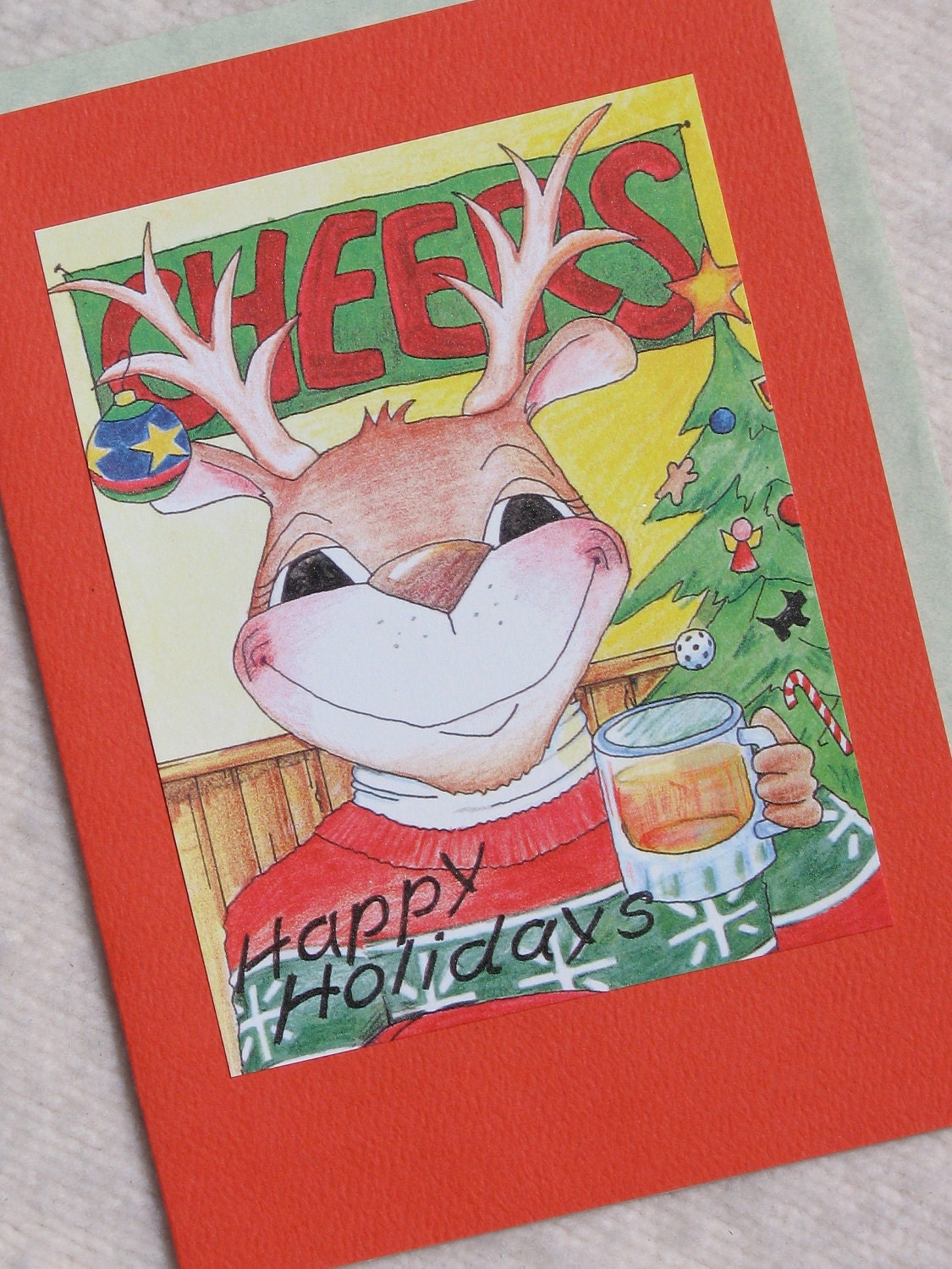 Cheers Christmas Card 