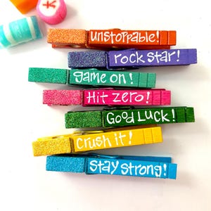 80 Set Cheer Pins Spirit Clips Clothes Wooden Pins For Backpacks Include 90 Mini Resin Animals 30 Mini Bows 500 Beads Cheer Clothespins Decorations Ribbon Team Classroom Cheer Gifts Bulk(Colorful