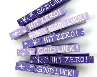 Cheerleading clothespins painted clothespin magnets cheer pins cheer competition hit zero good luck sport event