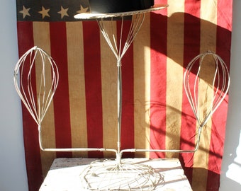 Vintage Wirewear Hat Stand - Vintage Wirework - Milliner Display-  Haberdashery Display - Cottage Décor - Retail Display