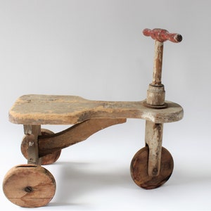 Wooden tricycle for toddlers hotsell